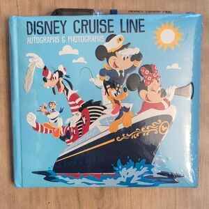 Disney Cruise Line Blue Autograph Book New 2026